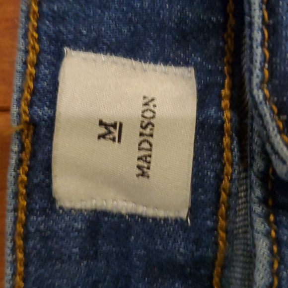 "Distressed" Madison High Rise Crop - Picture 2 of 16